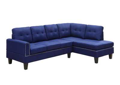 Image for Jeimmur Blue Linen Sectional Sofa