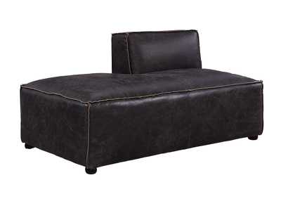 Image for Antique Slate Top Grain Leather Birdie Chaise