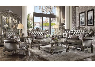 Versailles Silver Sofa and Loveseat,Acme