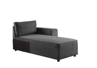 Silvester Gray Fabric Chaise