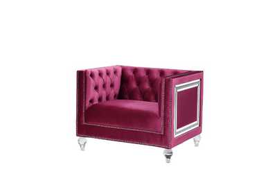 Image for Heibero Burgundy Velvet Chair