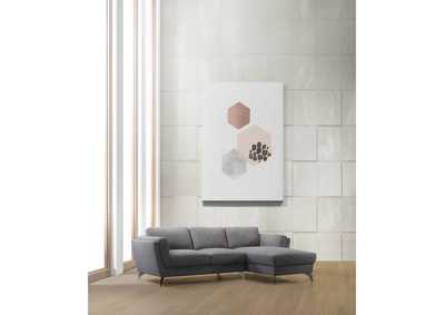 Beckett Gray Fabric Sectional Sofa,Acme