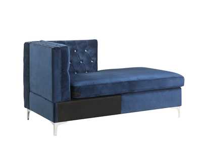 Image for Jaszira Blue Velvet Chaise