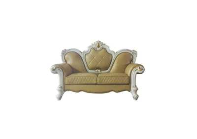 Image for Picardy Antique Pearl & Butterscotch PU Loveseat