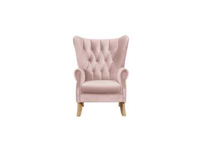 Image for Adonis Blush Pink Velvet Accent Chair