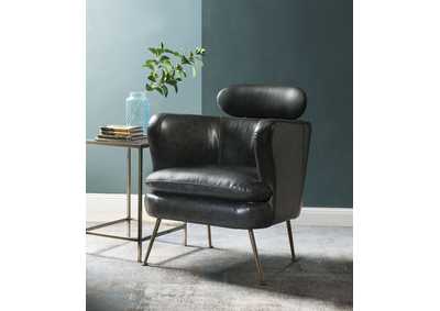 Phelan Dark Gray PU Accent Chair