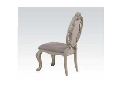 Ragenardus Fabric Antique White Side Chair (2Pc),Acme