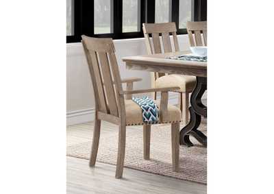 Image for Nathaniel Fabric Maple Chair (2Pc)