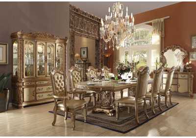 Image for Vendome Gold Patina Dining Table w/6 Side Chair & 2 Arm Chair