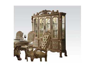 Image for Noralie Gold Patina & Bone Dresden Hutch & Buffet