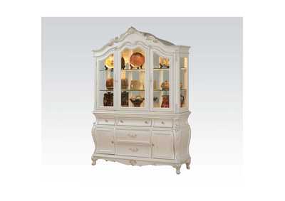 Image for Vatican Pearl White Chantelle Hutch & Buffet
