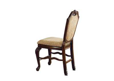 Image for Chateau De Ville Fabric & Espresso Counter Height Chair