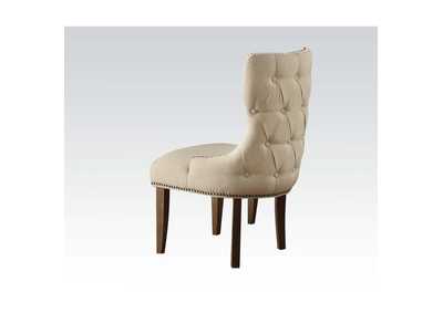 Inverness Fabric & Salvage Oak Chair,Acme