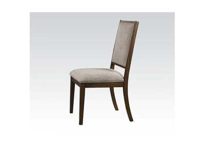 Aurodoti Fabric & Oak Side Chair,Acme