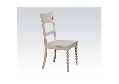 Coyana Antique White Side Chair,Acme