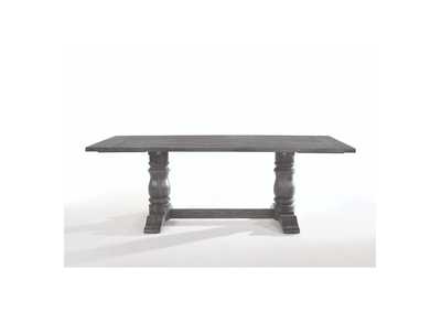 Leventis Weathered Gray Dining Table,Acme