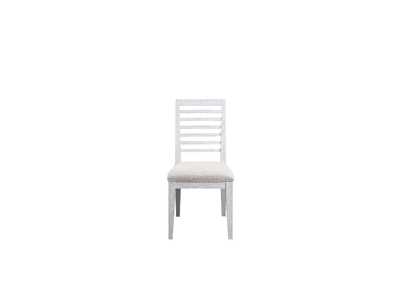 Aromas White Oak & Fabric Side Chair,Acme
