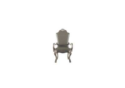 Dresden Vintage Bone White & PU Chair,Acme