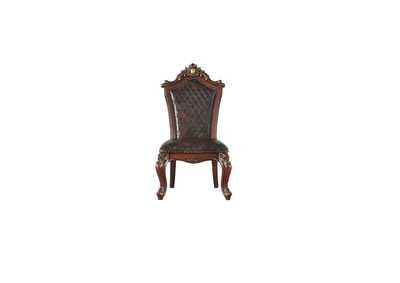 Picardy Cherry Oak & PU Side Chair,Acme