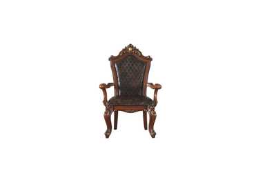 Picardy Cherry Oak & PU Chair,Acme