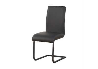 Gordie Black PU Side Chair,Acme
