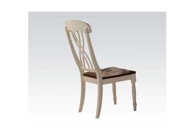 Dylan Buttermilk & Oak Side Chair,Acme