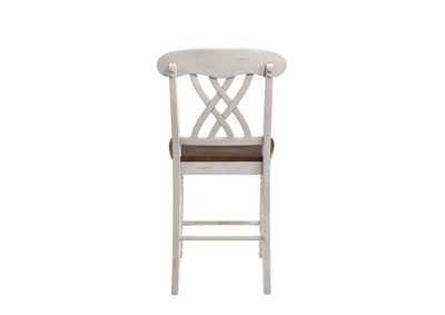 Vassenia Buttermilk & Oak Counter Height Chair (2Pc)