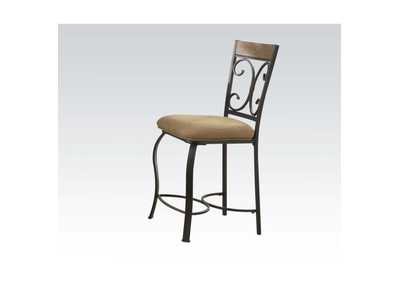 Image for Kiele Oak & Antique Black Counter Height Chair (2Pc)