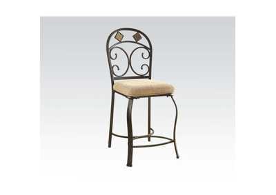 Image for Kiele Oak & Antique Black Counter Height Chair (2Pc)