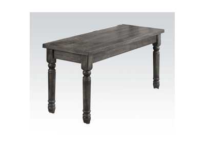 Wallace Weathered Gray Bench,Acme