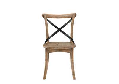 Kendric Rustic Oak Side Chair,Acme