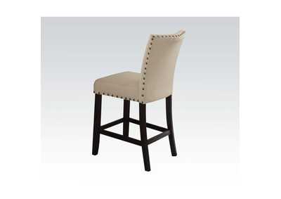 Nolan Linen & Salvage Dark Oak Counter Height Chair