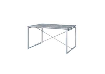 Image for Jurgen Faux Concrete Silver Dining Table