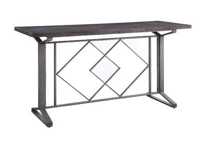 Image for Evangeline Salvaged Brown Black Finish Counter Height Table