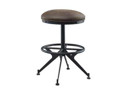 Image for Zangief Salvaged Brown Black Finish Stool (2Pc)