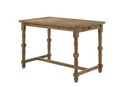 Image for Farsiris Weathered Oak Finish Counter Height Table