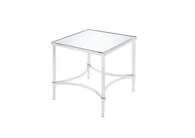 Image for Petunia Chrome & Mirror End Table