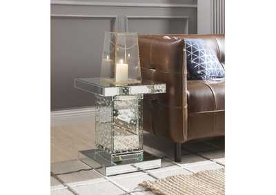 Image for Nysa Mirrored & Faux Crystals End Table