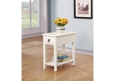 Jeana White Accent Table