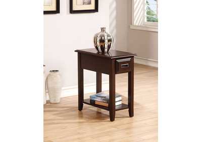 Image for Flin Dark Cherry Accent Table