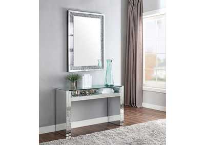 Image for Nysa Mirrored & Faux Crystals Accent Table