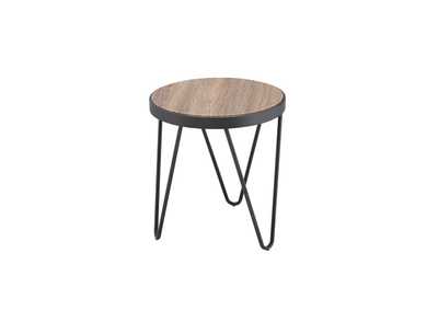 Image for Bage Weathered Gray Oak & Metal End Table