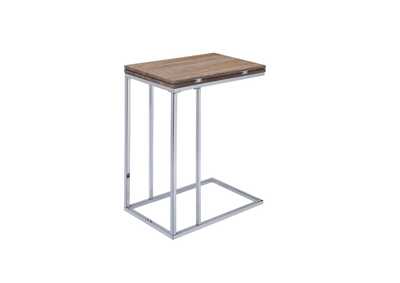 Image for Danson Weathered Oak & Chrome Accent Table