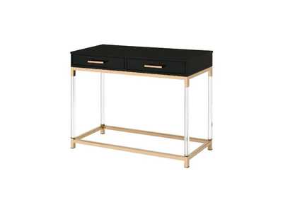 Image for Adiel Black Gold Finish Accent Table