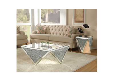Noralie Mirrored & Faux Diamonds Coffee Table