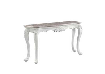 Image for Ciddrenar Marble Top & White Finish Accent Table