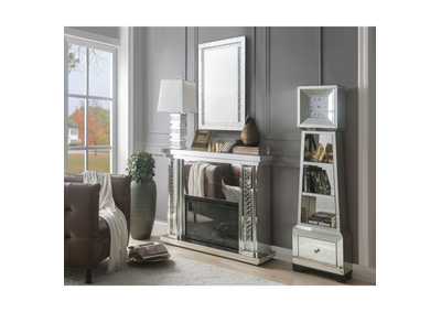 Image for Nysa Mirrored & Faux Crystals Fireplace