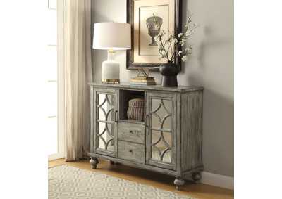 Velika Weathered Gray Accent Table