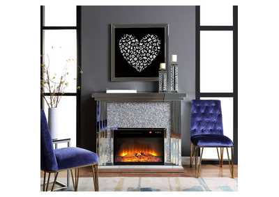 Image for Cargo Mirrored & Faux Diamonds Noralie Fireplace