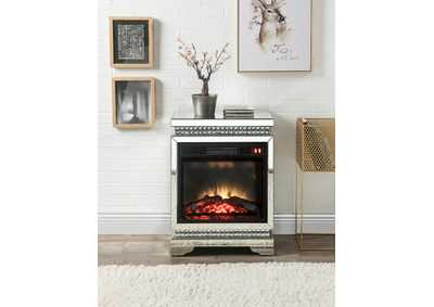 Image for Lotus Mirrored & Faux Diamonds Fireplace